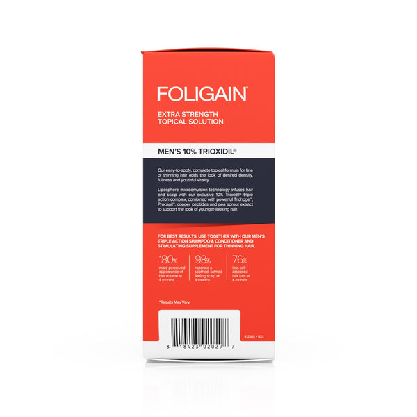 FOLIGAIN Triple Action Complete Formula For Thinning Hair For Men 10% Trioxidil - FOLIGAIN JAPAN