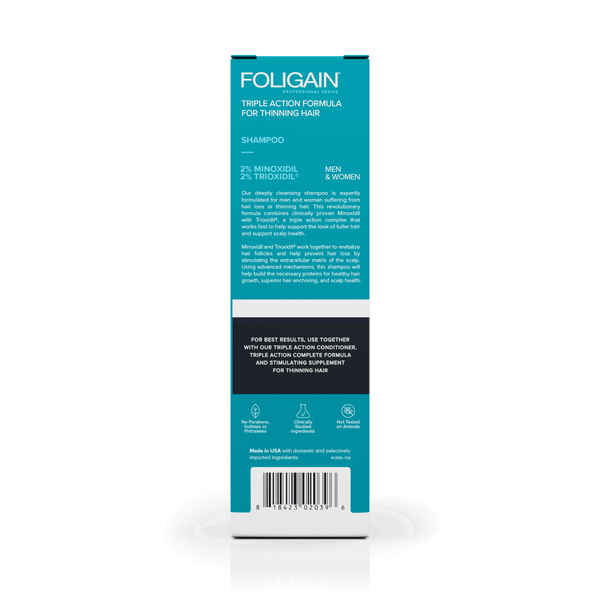 FOLIGAIN Advanced Hair Regrowth Hair Shampoo Minoxidil 2% - FOLIGAIN JAPAN