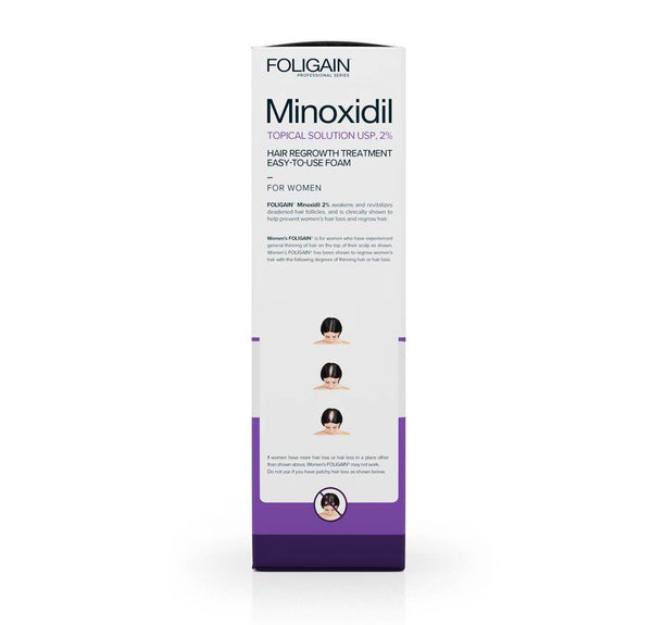 FOLIGAIN Minoxidil 2% Hair Regrowth Foam For Women 3 Month Supply - FOLIGAIN JAPAN