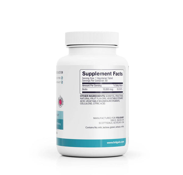 FOLIGAIN Biotin Supplement For Healthier-Looking Hair (Fast Dissolve) - FOLIGAIN JAPAN
