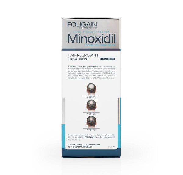 FOLIGAIN Low Alcohol Minoxidil 5% Hair Regrowth Treatment For Men 3 Month Supply - FOLIGAIN JAPAN