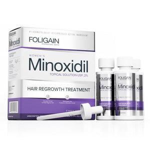 FOLIGAIN Minoxidil 2% Hair Regrowth Treatment For Women 3 Month Supply - FOLIGAIN JAPAN