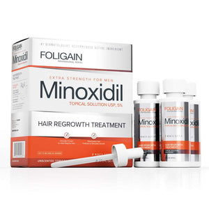 FOLIGAIN Minoxidil 5% Hair Regrowth Treatment For Men 3 Month Supply - FOLIGAIN JAPAN