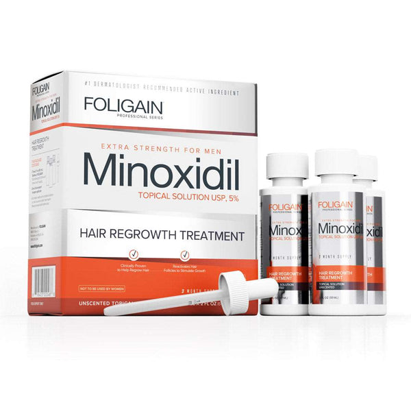 FOLIGAIN Minoxidil 5% Hair Regrowth Treatment For Men 3 Month Supply - FOLIGAIN JAPAN