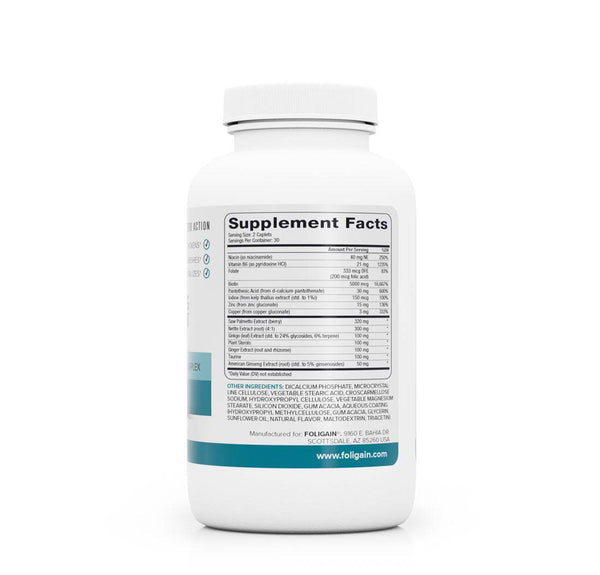 FOLIGAIN Stimulating Supplement For Thinning Hair 60 Caplets - FOLIGAIN JAPAN