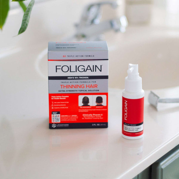 FOLIGAIN Triple Action Complete Formula For Thinning Hair For Men 10% Trioxidil - FOLIGAIN JAPAN