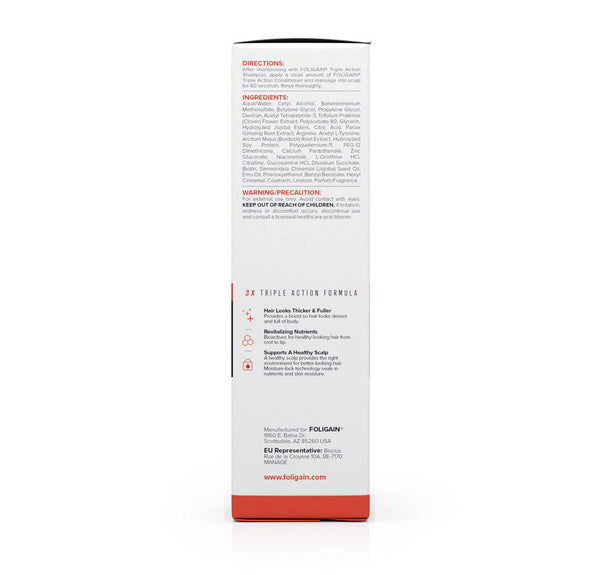 FOLIGAIN Triple Action Conditioner For Thinning Hair For Men with 2% Trioxidil - FOLIGAIN JAPAN