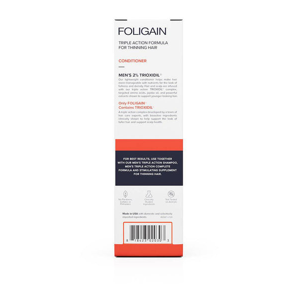FOLIGAIN Triple Action Conditioner For Thinning Hair For Men with 2% Trioxidil - FOLIGAIN JAPAN