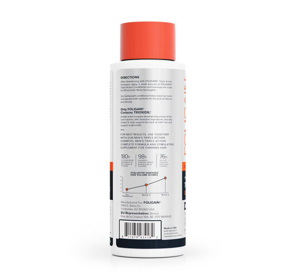 FOLIGAIN Triple Action Conditioner For Thinning Hair For Men with 2% Trioxidil 473ml - FOLIGAIN JAPAN