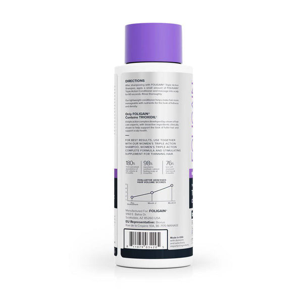 FOLIGAIN Triple Action Conditioner For Thinning Hair For Women with 2% Trioxidil 473ml - FOLIGAIN JAPAN