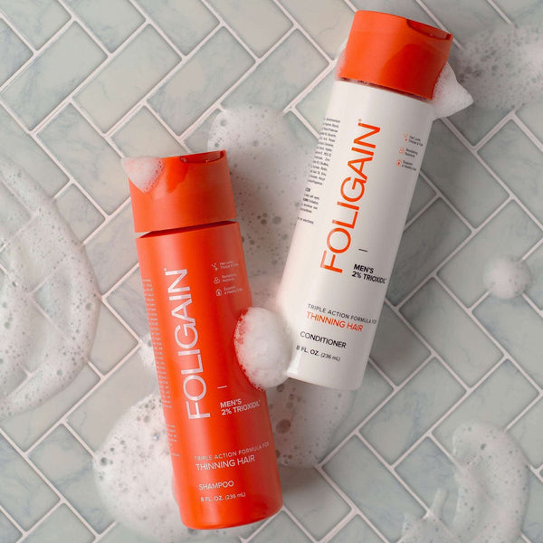 FOLIGAIN Triple Action Shampoo For Thinning Hair For Men with 2% Trioxidil - FOLIGAIN JAPAN