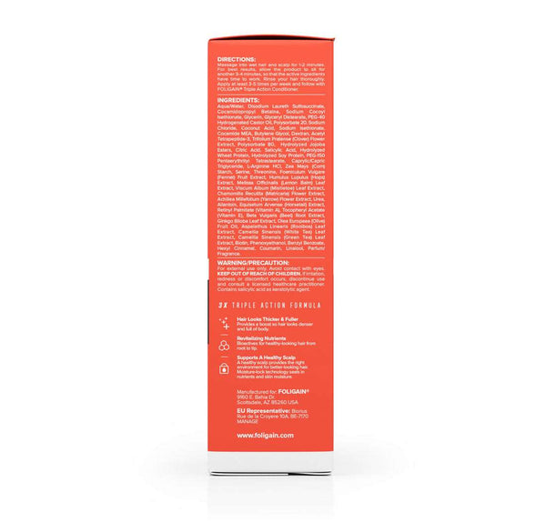 FOLIGAIN Triple Action Shampoo For Thinning Hair For Men with 2% Trioxidil - FOLIGAIN JAPAN