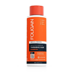 FOLIGAIN Triple Action Shampoo For Thinning Hair For Men with 2% Trioxidil 473ml - FOLIGAIN JAPAN
