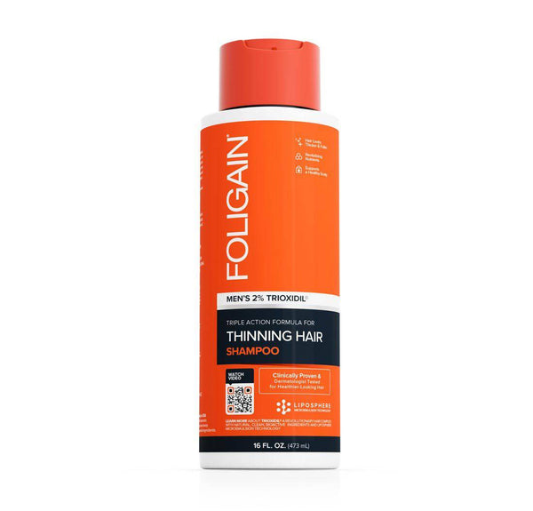 FOLIGAIN Triple Action Shampoo For Thinning Hair For Men with 2% Trioxidil 473ml - FOLIGAIN JAPAN