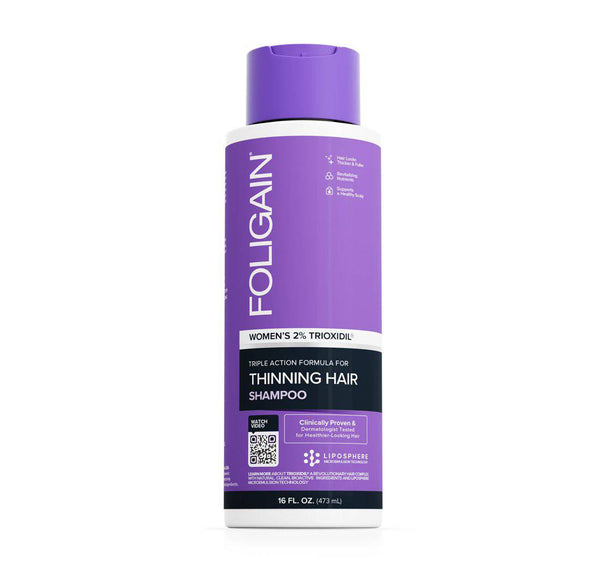 FOLIGAIN Triple Action Shampoo For Thinning Hair For Women with 2% Trioxidil 473ml - FOLIGAIN JAPAN