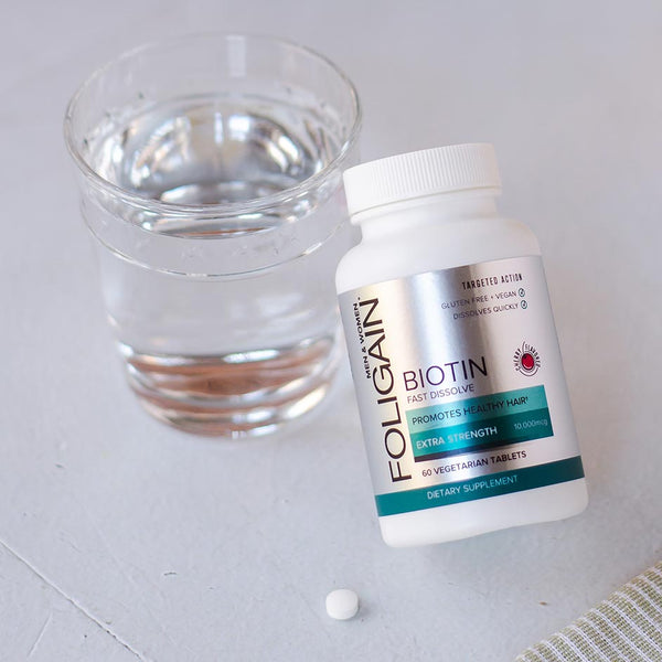 FOLIGAIN Biotin Supplement For Healthier-Looking Hair (Fast Dissolve) - FOLIGAIN JAPAN