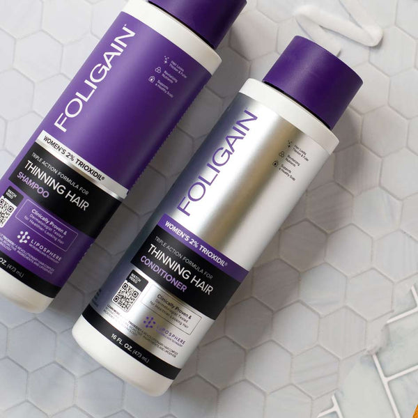FOLIGAIN Triple Action Conditioner For Thinning Hair For Women with 2% Trioxidil 473ml - FOLIGAIN JAPAN
