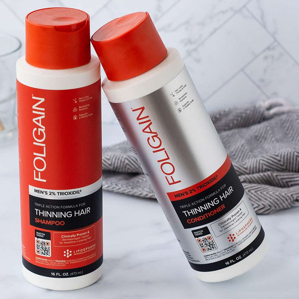 FOLIGAIN Triple Action Conditioner For Thinning Hair For Men with 2% Trioxidil 473ml - FOLIGAIN JAPAN