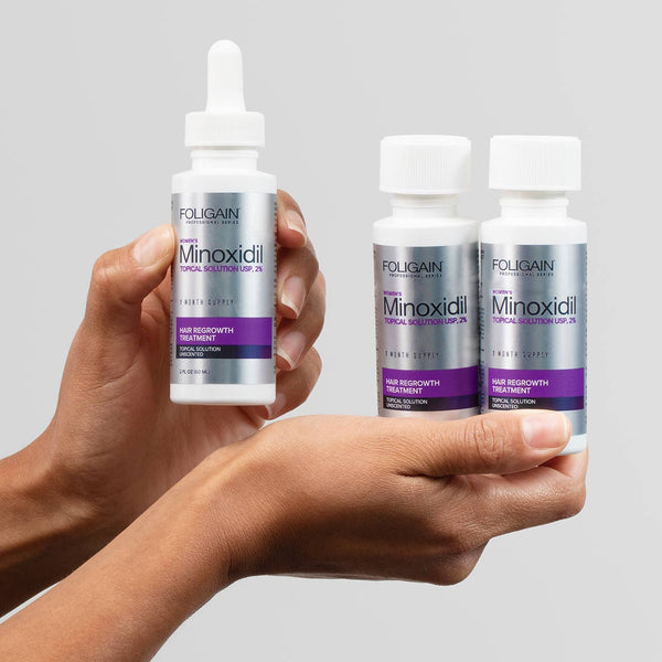 FOLIGAIN Minoxidil 2% Hair Regrowth Treatment For Women 3 Month Supply - FOLIGAIN JAPAN